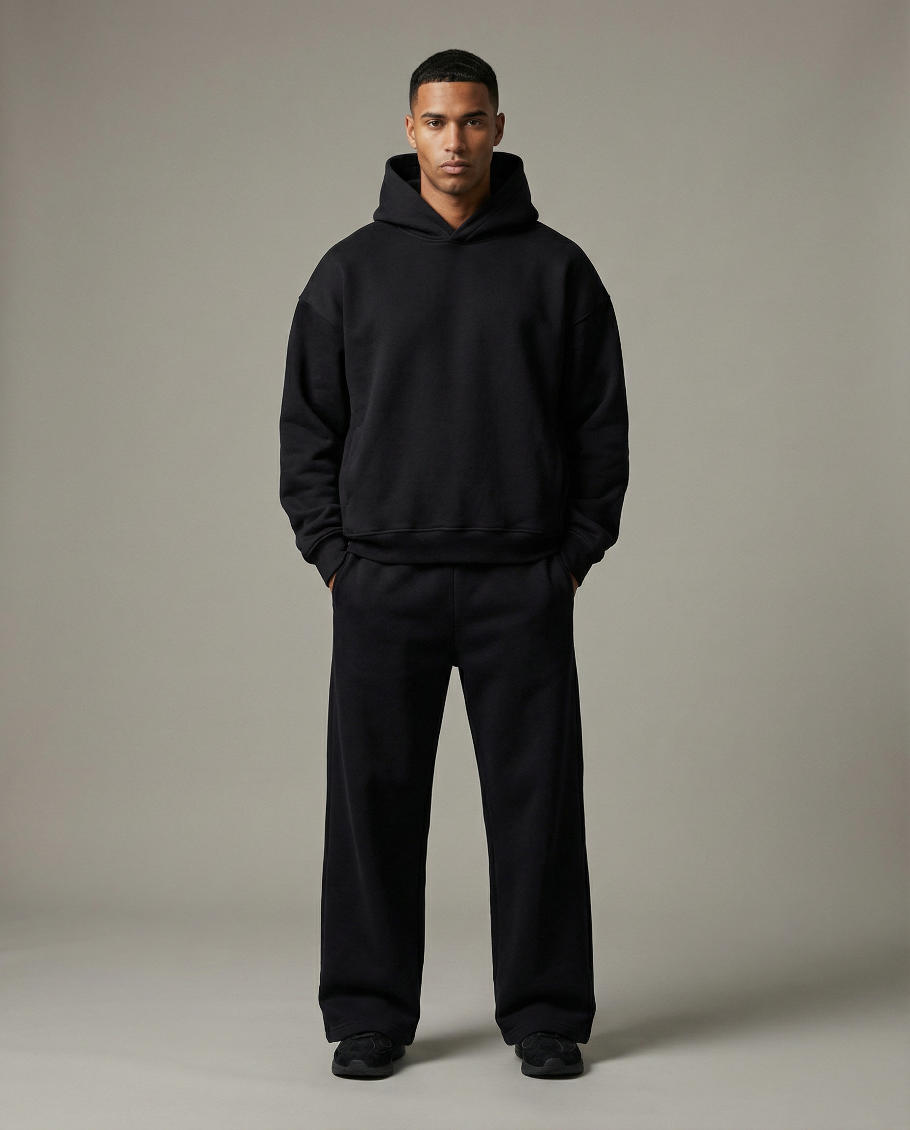 TROLA OVERSIZE SET - BLACK